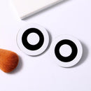 Hip Hop Women Creative Black White Mixed Round Studs Earrings Jewelry Lady Evening Club Jewelry