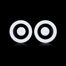 Hip Hop Women Creative Black White Mixed Round Studs Earrings Jewelry Lady Evening Club Jewelry