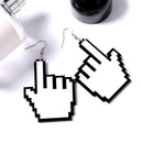 1 Pair Handmade Gesture Punk Earring Funny Style Earrings Hip Hop Lady Evening Club Dangle Earrings