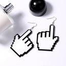 1 Pair Handmade Gesture Punk Earring Funny Style Earrings Hip Hop Lady Evening Club Dangle Earrings