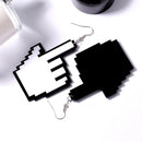 1 Pair Handmade Gesture Punk Earring Funny Style Earrings Hip Hop Lady Evening Club Dangle Earrings