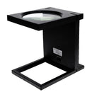2.5X Power 3 Folding ABS Plastic Linen Tester Cloth Magnifier Scale Counter Magnifier Jewelry Design Repair with 3 LED