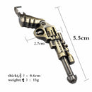 Retro Gun Pendant Charm Bronze Necklace Chain Steampunk Punk Jewelry