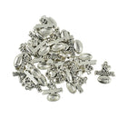 30 Pieces I love Football Soccer Charm Beads Loose Spacer DIY Findings Craft