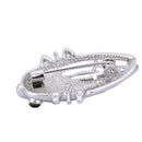 Slilver Rhinestone Insect Fly Locust Locus Cicida Bug Pin Brooch Jewelry 3D