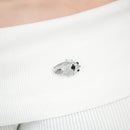 Slilver Rhinestone Insect Fly Locust Locus Cicida Bug Pin Brooch Jewelry 3D