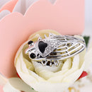 Slilver Rhinestone Insect Fly Locust Locus Cicida Bug Pin Brooch Jewelry 3D
