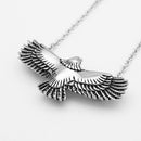 Catena Acciaio inossidabile Collana Pendente Forma Aquila Vintage Abbellimenti Moda Uomini Argento