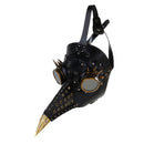 Plague Doctor Reenactment PU Leather Steampunk Mask Exclusive Gothic Cosplay