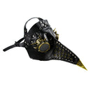 Plague Doctor Reenactment PU Leather Steampunk Mask Exclusive Gothic Cosplay