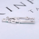 Women Girls Bamboo Brooch Green Crystal Rhinestone Cubic Zirconia Brooch Pin