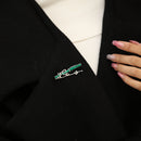 Women Girls Bamboo Brooch Green Crystal Rhinestone Cubic Zirconia Brooch Pin