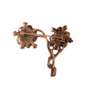 Vintage Costume Breastpin Jewelry Plum Blossom Flower Branch Brooch Pin Gift