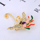 Butterfly Crystal Brooch Pin Corsage Women Mother's Gifts Party Jewelry
