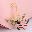 Butterfly Crystal Brooch Pin Corsage Women Mother's Gifts Party Jewelry