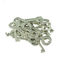 20 Pieces Tibetan Silver Love Heart Key Jewelry DIY Charms Pendants Jewelry Findings Accessories