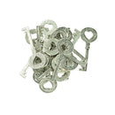 20 Pieces Tibetan Silver Love Heart Key Jewelry DIY Charms Pendants Jewelry Findings Accessories