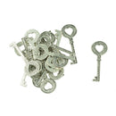 20 Pieces Tibetan Silver Love Heart Key Jewelry DIY Charms Pendants Jewelry Findings Accessories