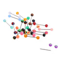 Lots of 20pcs Multicolor Stainless Steel Tongue Rings Barbells Acrylic Ball Screw Piercing
