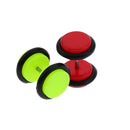 Lots of 16pcs18G Acrylic Barbell Stud Earring Plug Illusion Tunnel Screw Back Piercing Earrings