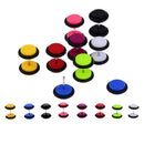 Lots of 16pcs18G Acrylic Barbell Stud Earring Plug Illusion Tunnel Screw Back Piercing Earrings