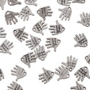 40 Pieces Hand Made Lettering Mini Palm Charm Pendant DIY Jewelry Findings