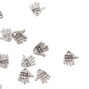 40 Pieces Hand Made Lettering Mini Palm Charm Pendant DIY Jewelry Findings