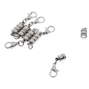 10Pcs Ridged Spiral Magnetic Clasp Necklace Bracelet Lobster Clasp Connector