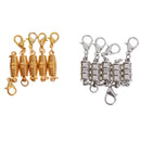 10Pcs Ridged Spiral Magnetic Clasp Necklace Bracelet Lobster Clasp Connector