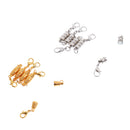 10Pcs Ridged Spiral Magnetic Clasp Necklace Bracelet Lobster Clasp Connector