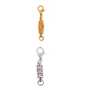 10Pcs Ridged Spiral Magnetic Clasp Necklace Bracelet Lobster Clasp Connector