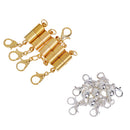10 Pieces Smooth Round Ball Cylinder Brass Magnetic Clasps Jewelry Findings