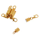 10 Pieces Smooth Round Ball Cylinder Brass Magnetic Clasps Jewelry Findings