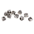10 Pieces DIY Owl Big Hole Charm Beads Fit Bracelet Necklace Jewelry Making