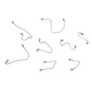 8pcs Silver Stainless Steel Lobster Clip Extender Chain Necklace Findings