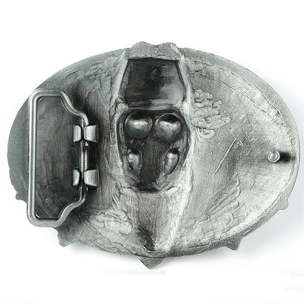 Gothic Skeleton Ghost Head Halloween Hip Hop Cowboy Biker Mens Belt Buckle