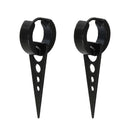 3 Pieces Men Women Stainless Steel Huggie Triangle Dangle Earrings Ear Studs