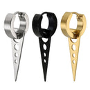3 Pieces Men Women Stainless Steel Huggie Triangle Dangle Earrings Ear Studs