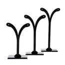 3 Pieces Acrylic Jewelry Tree Display Earrings Necklace Hanging Stand Holder