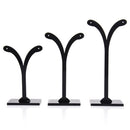 3 Pieces Acrylic Jewelry Tree Display Earrings Necklace Hanging Stand Holder