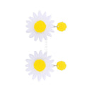 Fashion Daisy Flower 1Pair Women Girls Acrylic Accessories Charm Earrings