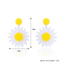 Fashion Daisy Flower 1Pair Women Girls Acrylic Accessories Charm Earrings