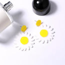Fashion Daisy Flower 1Pair Women Girls Acrylic Accessories Charm Earrings