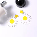 Fashion Daisy Flower 1Pair Women Girls Acrylic Accessories Charm Earrings