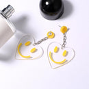Smiling yellow eyes yellow lip women girls Acrylic Fashion accessories Earrings
