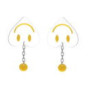 Smiling yellow eyes yellow lip women girls Acrylic Fashion accessories Earrings