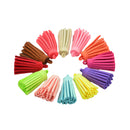 Lot 40mm 12pcs Suede Leather Tassel Keychain Bag Pendant Charms Crafts Jewelry DIY