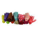Lot 40mm 12pcs Suede Leather Tassel Keychain Bag Pendant Charms Crafts Jewelry DIY