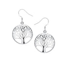 Elegant Women Lady Hook Earrings Tree of Life Dangle Hoops Jewelry Gifts