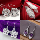 Elegant Women Lady Hook Earrings Tree of Life Dangle Hoops Jewelry Gifts